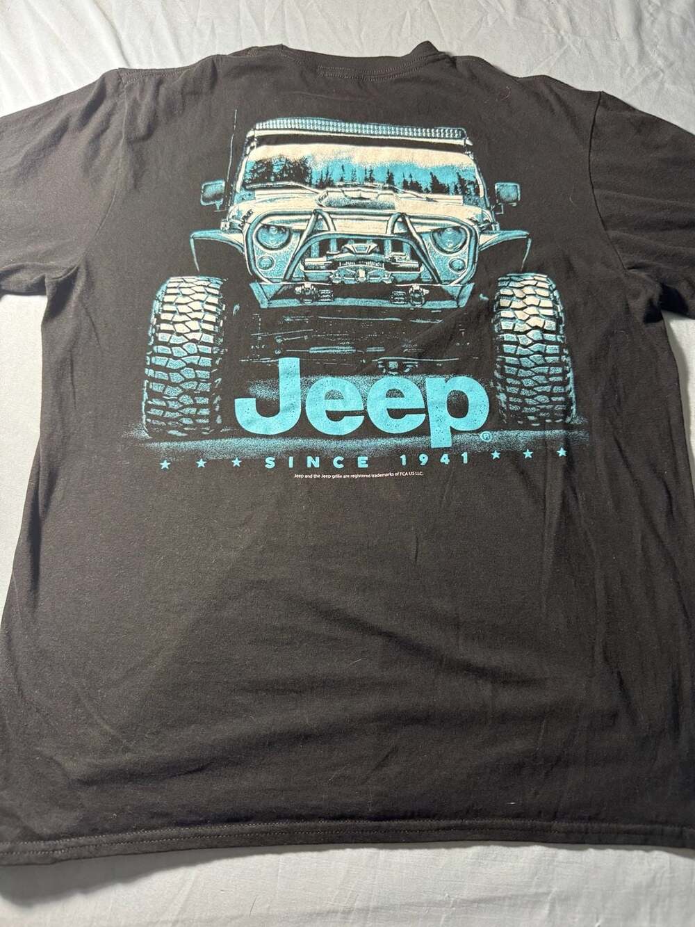 Jedco Jeep Since 1941 Size LG Black Graphic T-Shirt